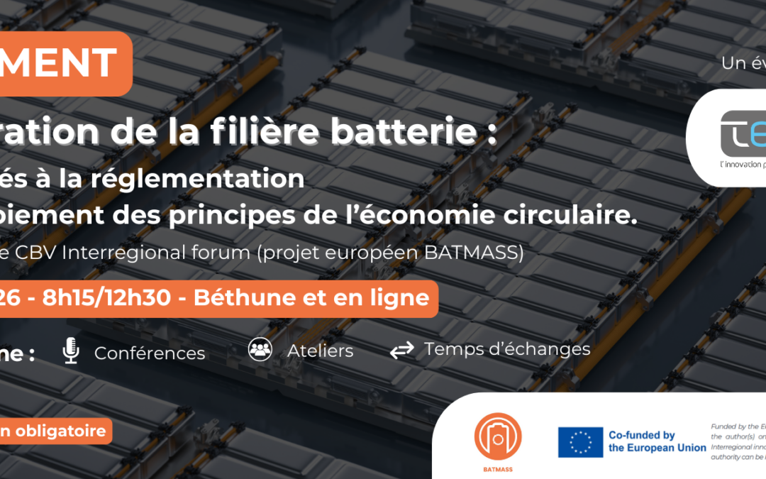 BATMASS to host the Second CBV Interregional Forum on battery value chain structuring, regulation and circular economy