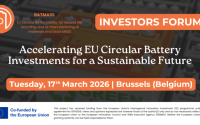 BATMASS to host the first CBV Investors Forum on accelerating EU Circular Battery Investments for a Sustainable Future