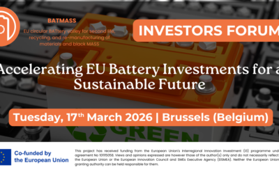 BATMASS to host the first CBV Investors Forum on accelerating EU battery investments for a sustainable future